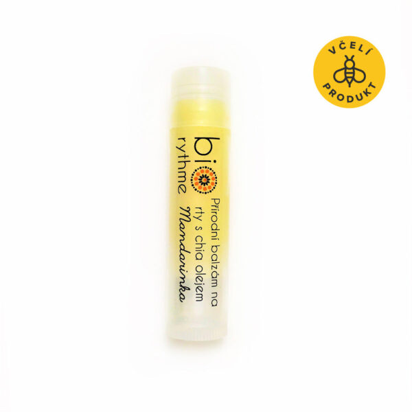 Biorythme Balzám na rty s chia olejem - Mandarinka (4,8 ml) - vůně čerstvě oloupaných mandarinek