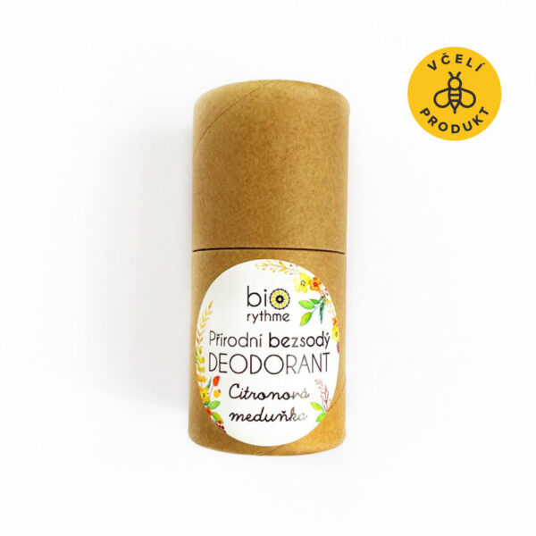 Biorythme Tuhý deodorant bez sody Citronová meduňka (35 g) - svěží bylinno-citrusová vůně