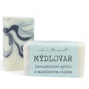 Mýdlovar Levandulové mýdlo s mandlovým olejem - 120 g - i pro citlivou pokožku