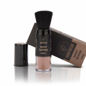 Haaro Naturo Suchý šampon s aplikátorem HNĚDÝ (7 g) - pro světle až středně hnědé vlasy