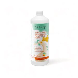 Natuty Prací gel na látkové pleny (1 l) - zachovává savost plen