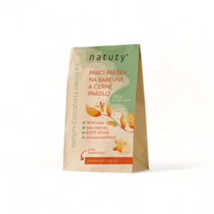 Natuty Prací prášek na barevné a černé prádlo (1 kg) - bez vůně, až 100 pracích dávek v 1 kg