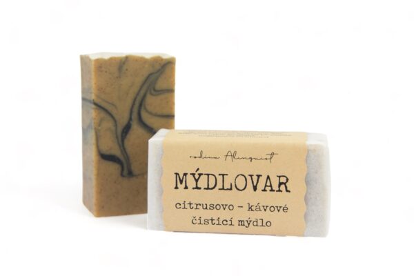 Mýdlovar Citrusovo-kávové čisticí mýdlo (60 g) - s jemným peelingem