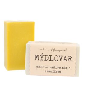 Mýdlovar Jemné meruňkové mýdlo s měsíčkem - 120 g - vhodné i pro cíti a malá miminka