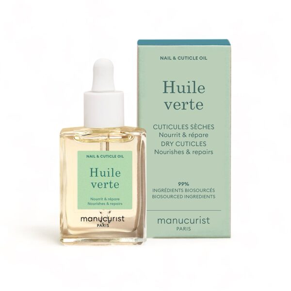 Manucurist Pečující olej na suchou nehtovou kůžičku Huile Verte (15 ml) - s mučenkou a sladkou mandlí