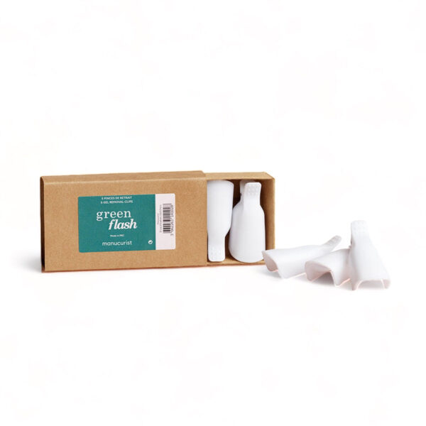 Manucurist Klipy pro odstranění Green Flash LED gel laku (5 ks) - ušetří vatové tamponky