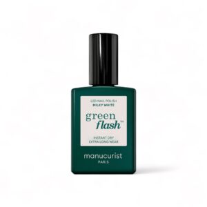 Manucurist Green Flash LED gel lak na nehty - Milky White (15 ml) - mléčně bílá barva