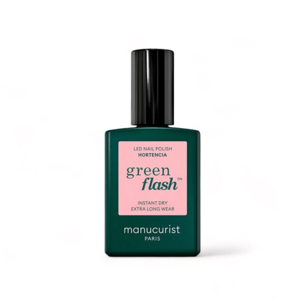Manucurist Green Flash LED gel lak na nehty - Hortencia (15 ml) - světle růžová jemná barva