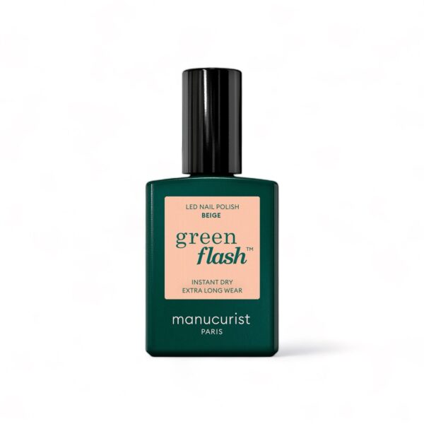 Manucurist Green Flash LED gel lak na nehty - Beige (15 ml) - přirozená béžová barva
