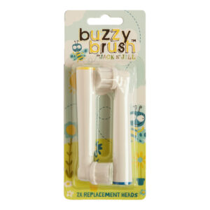 Jack n' Jill Náhradní hlavice k elektrickému zubnímu kartáčku Buzzy Brush (2 ks) - na interaktivní kartáček se 3 druhy melodií