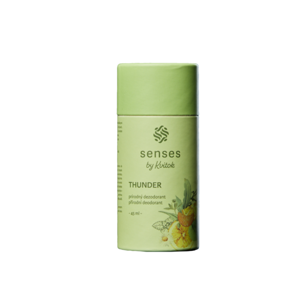 Kvitok Senses Tuhý deodorant Thunder (45 ml) - účinný až 24 hodin