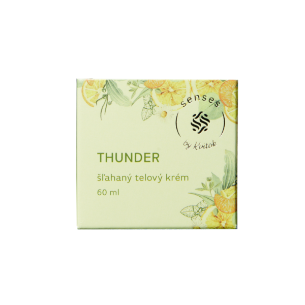 Kvitok Senses Šlehaný tělový krém Thunder (60 ml) - svěží unisex vůně