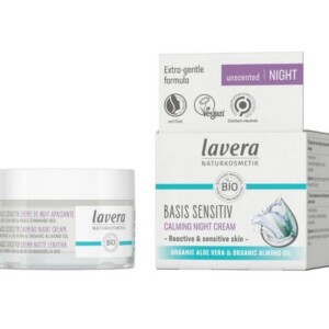 Lavera Basis Sensitive Zklidňující hydratační krém bez parfemace - noční (50 ml) - pro citlivou pleť
