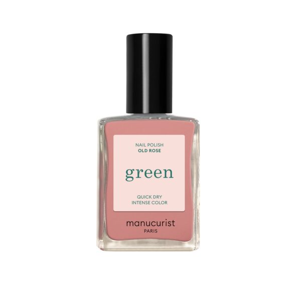 Manucurist Green schnoucí lak na nehty - Old Rose (15 ml) - decentní starorůžová barva