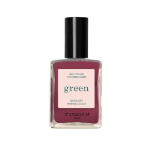 Manucurist Green schnoucí lak na nehty - Victoria Plum (15 ml) - tmavorůžový pudrový odstín
