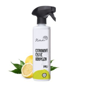 Natasha Citronový čistič koupelen - sprej (500 ml) - vhodný do domácností s tvrdou vodou