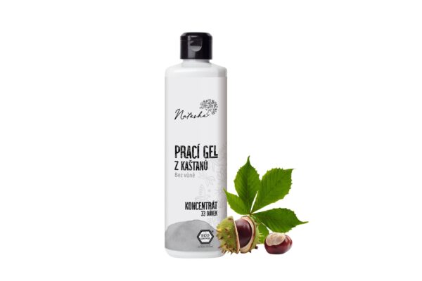 Natasha Prací gel z kaštanů bez vůně - koncentrát - 500 ml - i pro tu nejcitlivější pokožku