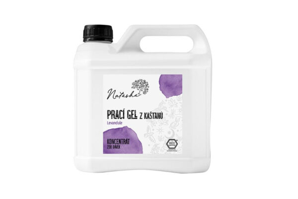 Natasha Prací gel z kaštanů Levandule - koncentrát - 3 l - 33 pracích dávek v 500 ml