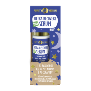 Purity Vision Noční pleťové sérum Ultra Recovery Night BIO (30 ml) - s bakuchiolem, melatoninem a ceramidy