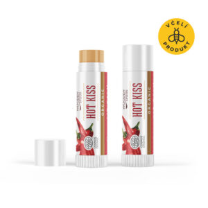 Wooden Spoon Balzám na rty Horký polibek BIO (4,3 ml) - pro neodolatelně plné rty
