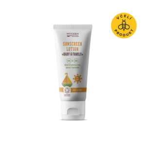 Wooden Spoon Opalovací tělové mléko v tubě Baby & Family SPF 30 BIO - 100 ml - voděodolné, nedělá bílé fleky