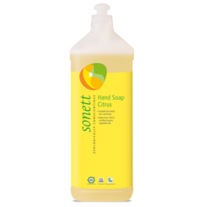 Sonett Tekuté mýdlo - citrus BIO - 1 l - pro vaše ruce, obličej i celé tělo