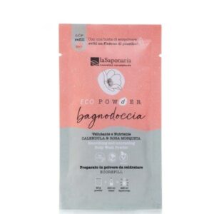 laSaponaria Jemný vyživující sprchový gel v prášku - měsíček a růže šípková (25 g)