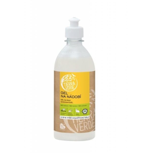 Tierra Verde Gel na nádobí s BIO citronovou silicí - 500 ml