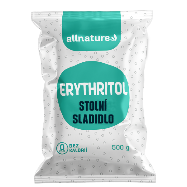 Allnature Erythritol - 500 g - bez kalorií, slazení bez viny