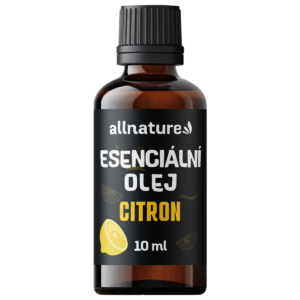 Allnature Esenciální olej Citron (10 ml) - podporuje dobrou náladu a koncentraci