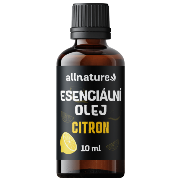 Allnature Esenciální olej Citron (10 ml) - podporuje dobrou náladu a koncentraci