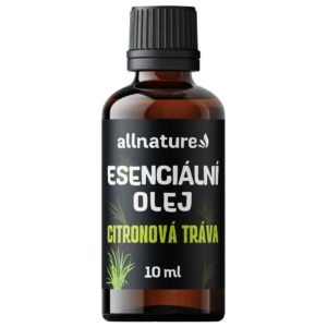 Allnature Esenciální olej Citronová tráva (10 ml) - osvěžuje prostor a dodává energii