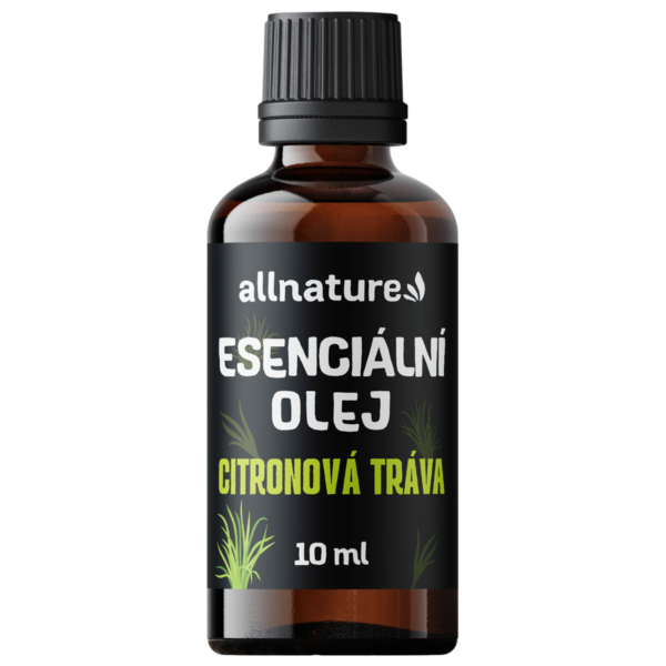Allnature Esenciální olej Citronová tráva (10 ml) - osvěžuje prostor a dodává energii