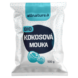 Allnature Kokosová mouka BIO - 500 g - bohatá na bílkoviny a vlákninu