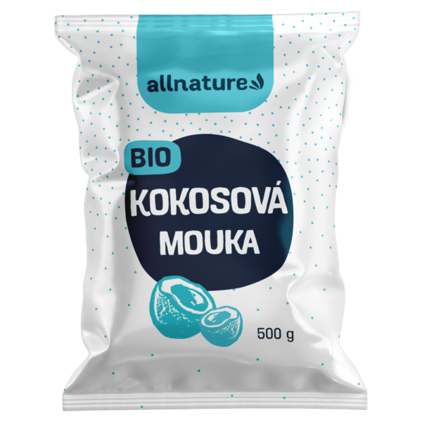 Allnature Kokosová mouka BIO - 500 g - bohatá na bílkoviny a vlákninu