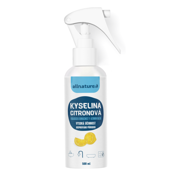 Allnature Kyselina citronová ve spreji (500 ml) - bojovník proti vodnímu kameni