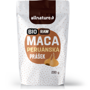 Allnature Maca prášek RAW BIO (200 g) - podpora vitality a duševní rovnováhy