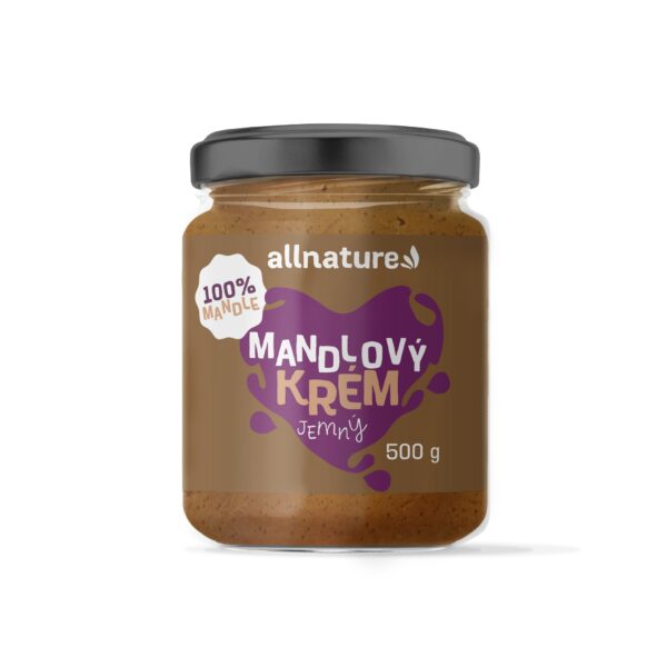 Allnature Mandlový krém (500 g) - jemně namleté neloupané mandle