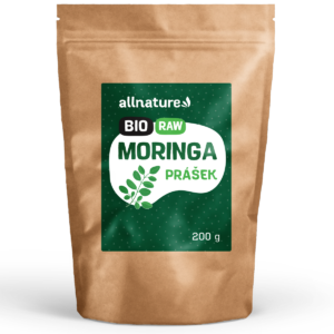 Allnature Moringa prášek RAW (200 g) - cenný zdroj bílkovin a esenciálních mastných kyselin