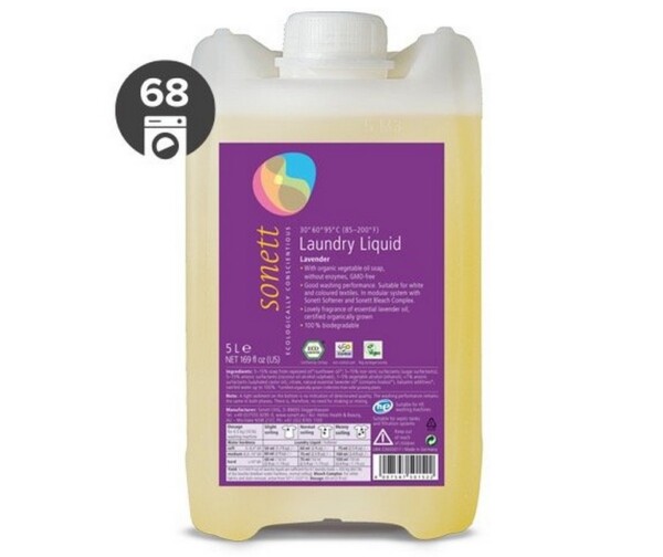 Sonett Univerzální tekutý prací gel na bílé i barevné prádlo - 5 l