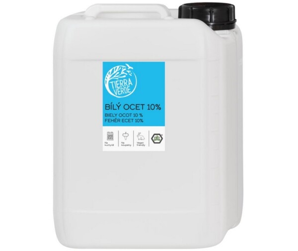 Tierra Verde Bílý ocet 10% - 5 l - kanystr - univerzální pomocník do domácnosti
