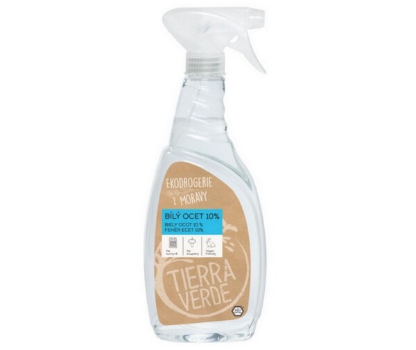 Tierra Verde Bílý ocet 10% - 750 ml - sprej - univerzální pomocník do domácnosti