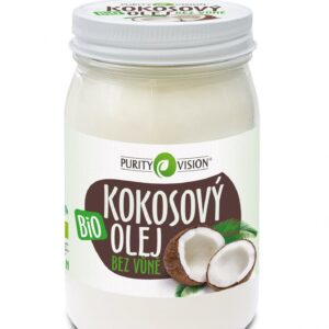 Purity Vision Kokosový olej bez vůně BIO - 420 ml - bez typické kokosové vůně a chuti