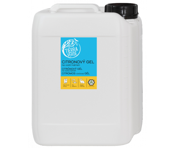 Tierra Verde Citronový gel na vodní kámen - 5 l - odstraní usazeniny