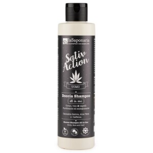 laSaponaria Pánský sprchový gel a šampon s konopím 2v1 BIO (200 ml)