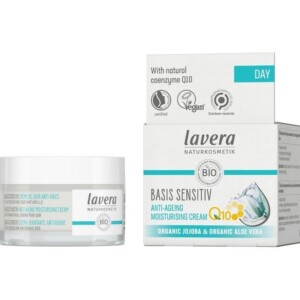 Lavera Basis Sensitiv Hydratační denní krém Q10 BIO (50 ml) - zjemňuje drobné vrásky