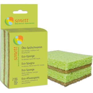 Sonett Houbička na nádobí (2 ks) - z recyklovaných pet, bavlny a sisalu