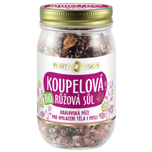 Purity Vision Růžová koupelová sůl (400 g) - omlazení těla i mysli