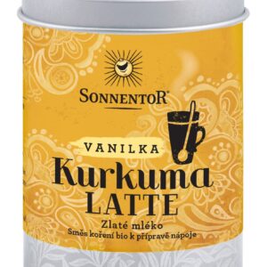Sonnentor Kurkuma Latte vanilka BIO - Dóza 60 g - směs k přípravě nápoje