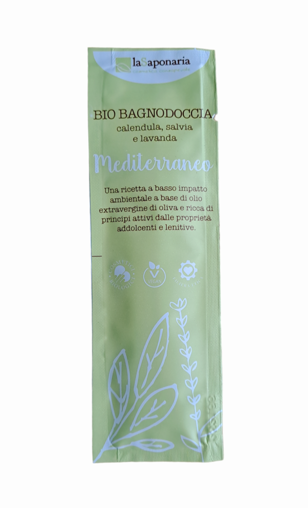 laSaponaria Středomořský sprchový gel BIO - vzorek (8 ml) - se středomořskými bylinkami
